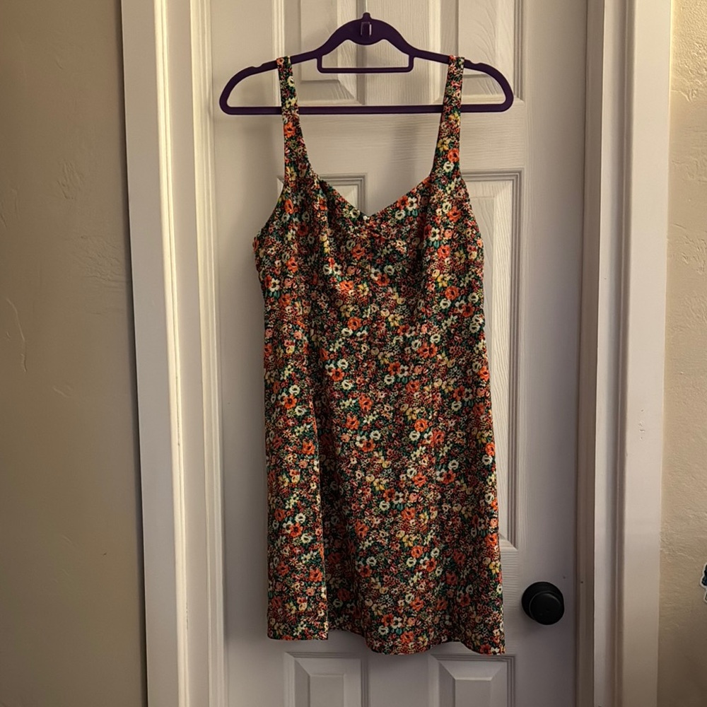 Topshop Floral sleeveless dress